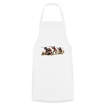 Line infantry Napoleonic soldiers Grenadier - Cooking Apron - white - Front - AI Model Male 185 dark (185cm)