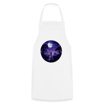 Dog Owner Dog School Walking T-shirt for women - Cooking Apron - white - Front - AI Model Male 185 dark (185cm)