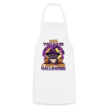 Costume de chat d'Halloween pour cadeau - Tablier de cuisine - blanc - Devant - AI Model Male 185 dark (185cm)