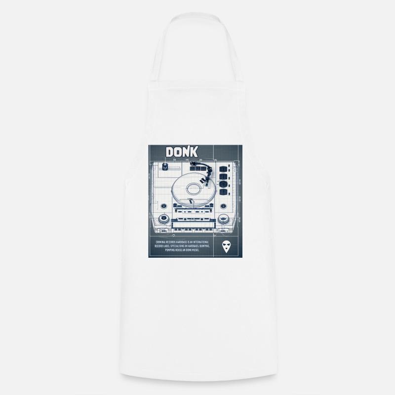 DONK BLUEPRINT - Cooking Apron - white