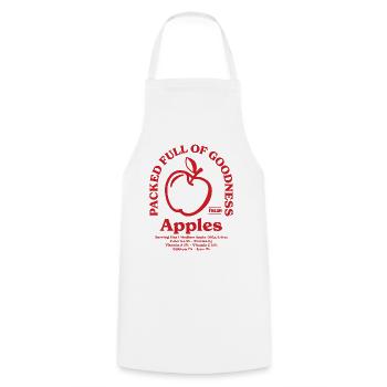 Apples Nutritional Red - Cooking Apron - white - Front - AI Model Male 185 dark (185cm)
