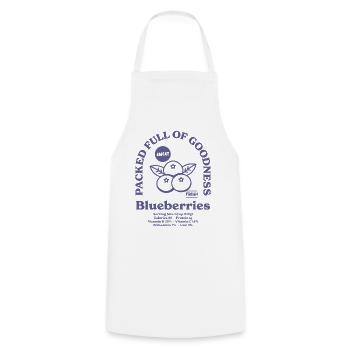 Blueberries Nutritional - Cooking Apron - white - Front - AI Model Male 185 dark (185cm)
