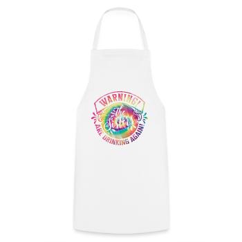 Warning The Girls Are Drinking Again - Cooking Apron - white - Front - AI Model Male 185 dark (185cm)