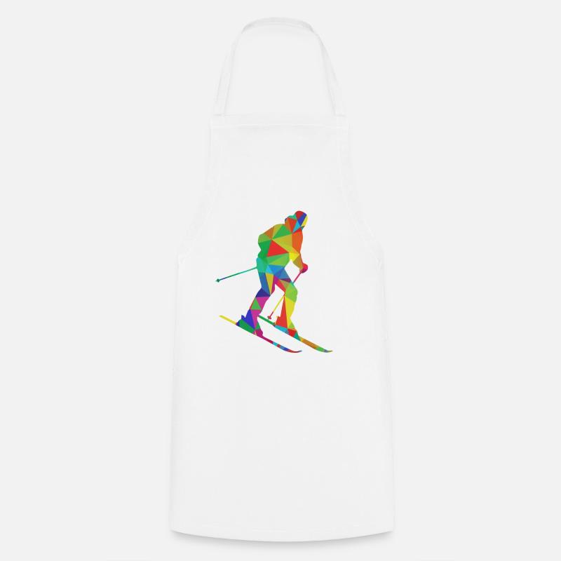 Ski - Cooking Apron - white