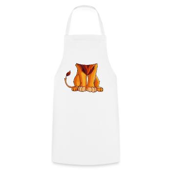 Mighty Lion Halloween Déguisement Costume Enfants - Tablier de cuisine - blanc - Devant - AI Model Male 185 dark (185cm)