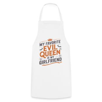 My Favorite Evil Queen Is My Girlfriend - Cooking Apron - white - Front - AI Model Male 185 dark (185cm)