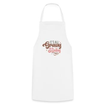 Alles läuft glatt Baby Thanksgiving Design - Kochschürze - Weiß - Vorne - AI Model Male 185 dark (185cm)