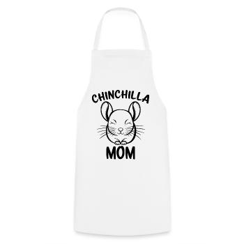 Chinchilla disant maman drôle Chinchilla cadeau - Tablier de cuisine - blanc - Devant - AI Model Male 185 dark (185cm)