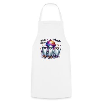 Halloween Partner Look Let's Go Ghouls Design - Cooking Apron - white - Front - AI Model Male 185 dark (185cm)