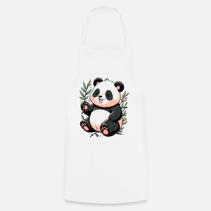 Panda - Kochschürze - Weiß