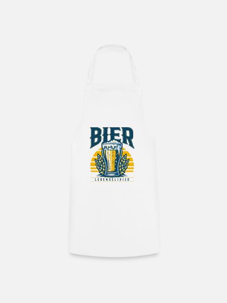 Bier Spruch Bier Sprüche - Kochschürze - Weiß