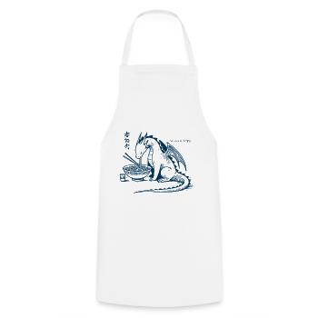 Ramen Drachen Lustig Ukiyo-E Japanisches Kawaii - Kochschürze - Weiß - Vorne - AI Model Male 185 dark (185cm)