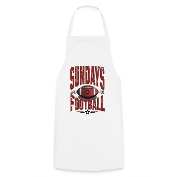 Sundays Are for Football American Football - Kochschürze - Weiß - Vorne - AI Model Male 185 dark (185cm)