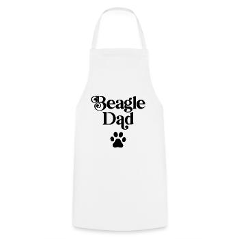 Beagle Dad - Cooking Apron - white - Front - AI Model Male 185 dark (185cm)