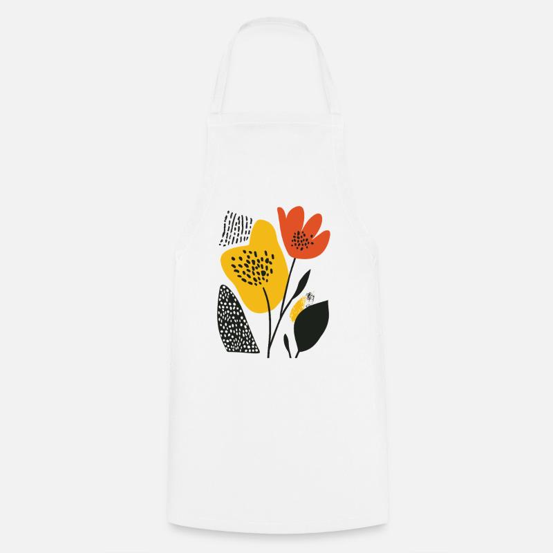 Matisse Blossom : une explosion de couleurs dans un style rétro - Tablier de cuisine - blanc