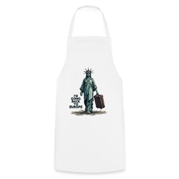 Lustige Freiheitsstatue USA Amerika Sarkasmus - Kochschürze - Weiß - Vorne - AI Model Male 185 dark (185cm)