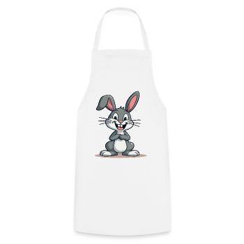 Drôle Lapin de Pâques Lapin mignon Pâques - Tablier de cuisine - blanc - Devant - AI Model Male 185 dark (185cm)