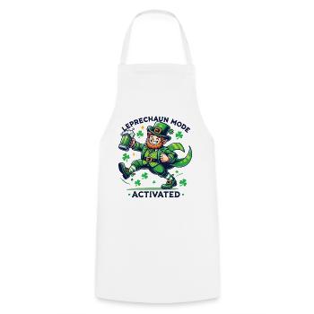 Leprechaun Mode Activates St. Patrick's Day Celebration - Cooking Apron - white - Front - AI Model Male 185 dark (185cm)