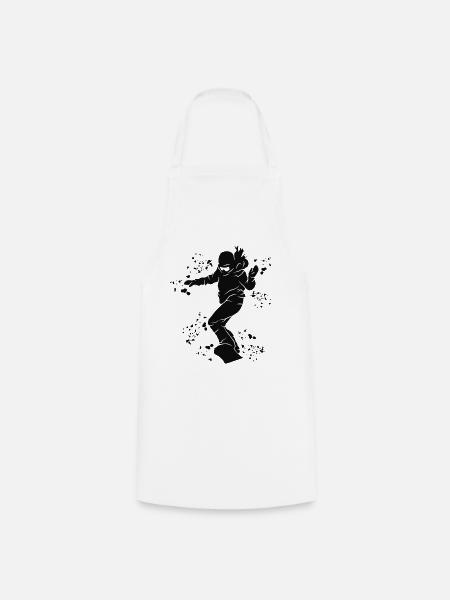 Snowboarder Snowboarding Snowboard - Kochschürze - Weiß