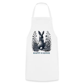 Easter Bunny Retro Vintage Aesthetics Happy Easter - Cooking Apron - white - Front - AI Model Male 185 dark (185cm)