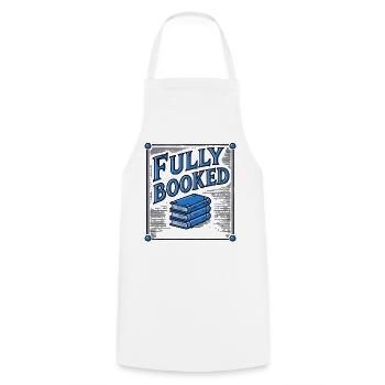 Retro Book Design for Book Quote and Book Lover - Cooking Apron - white - Front - AI Model Male 185 dark (185cm)