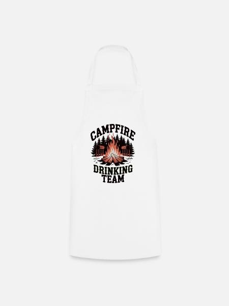 Campfire Drinking Team - Kochschürze - Weiß
