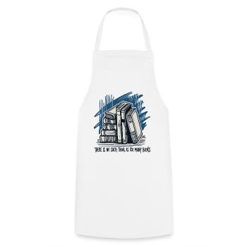 Retro book statement for book fan design - Cooking Apron - white - Front - AI Model Male 185 dark (185cm)
