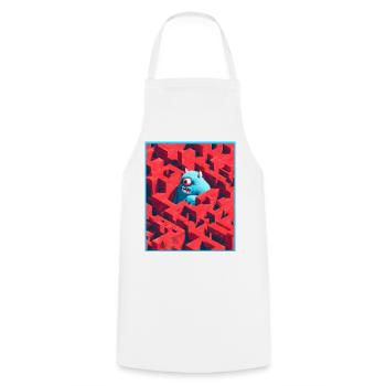 Monster Labyrinth - Cooking Apron - white - Front - AI Model Male 185 dark (185cm)
