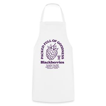 Blackberries Nutritional - Cooking Apron - white - Front - AI Model Male 185 dark (185cm)