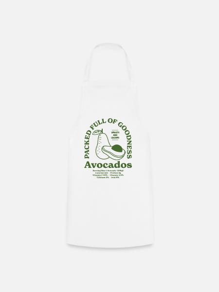 Avocado Nährwert - Kochschürze - Weiß