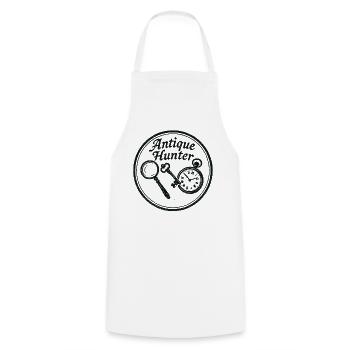 Antique Hunter Flea Market Retro Vintage - Cooking Apron - white - Front - AI Model Male 185 dark (185cm)