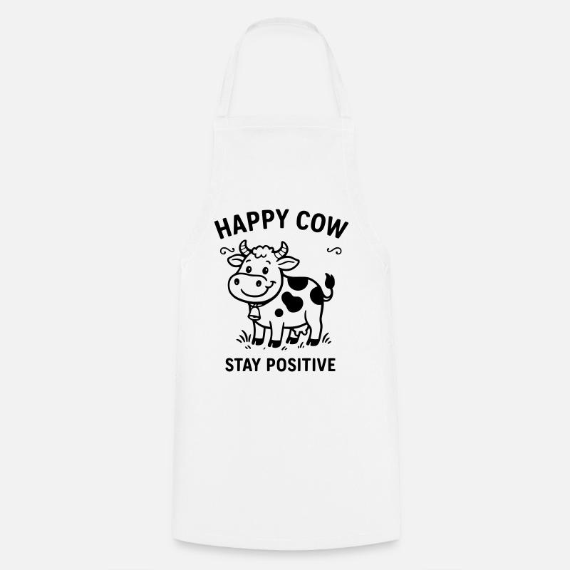 happycow - Kochschürze - Weiß