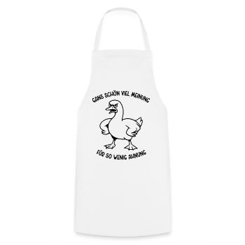 Goose a lot of opinion for so little idea - Cooking Apron - white - Front - AI Model Male 185 dark (185cm)