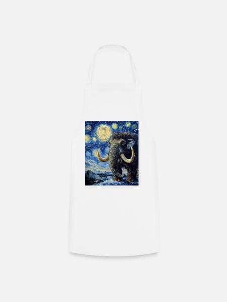 Mammut Van Gogh Starry Night - Kochschürze - Weiß
