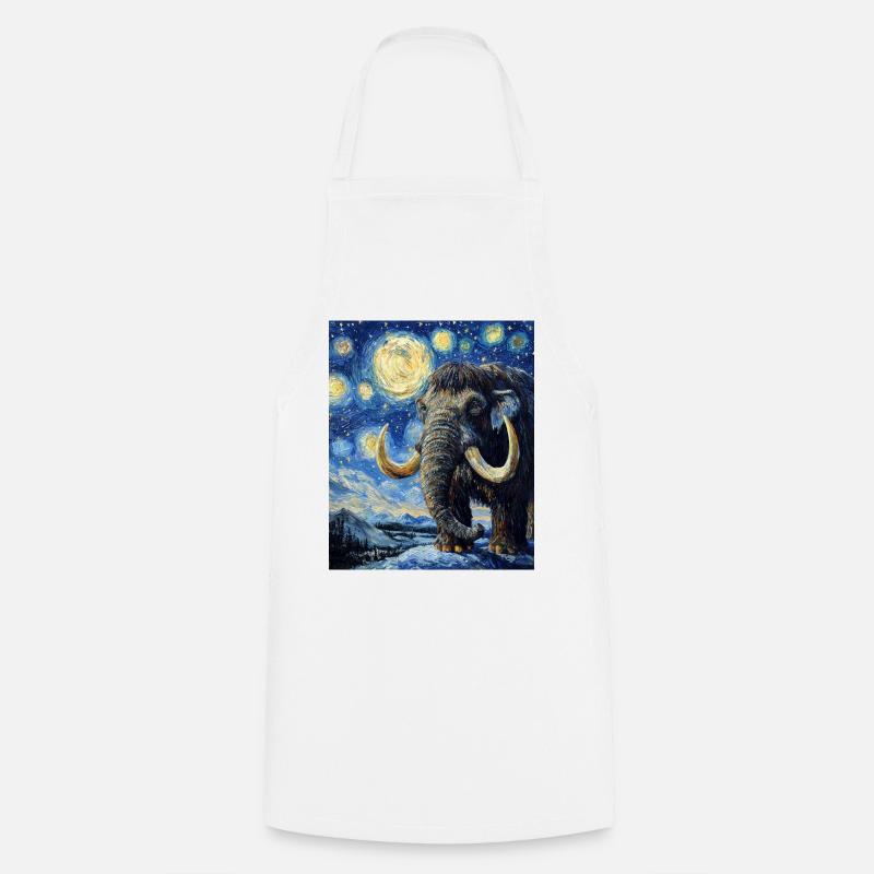 Mammut Van Gogh Starry Night - Kochschürze - Weiß