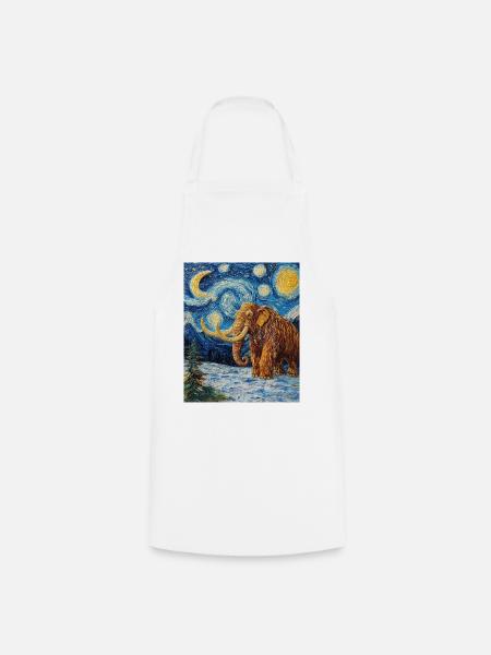 Mammut Van Gogh Starry Night - Kochschürze - Weiß