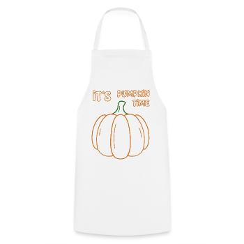 Its Pumpkin Time Illustration - Kochschürze - Weiß - Vorne - AI Model Male 185 dark (185cm)