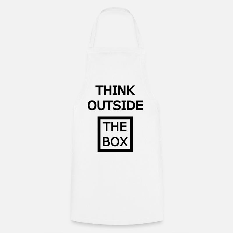 Think Outside The Box - Kochschürze - Weiß