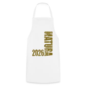 Matura 2026 - Cooking Apron - white - Front - AI Model Male 185 dark (185cm)