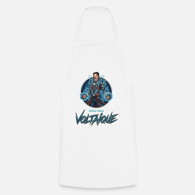 Voltaïque Électrique - Tablier de cuisine - blanc