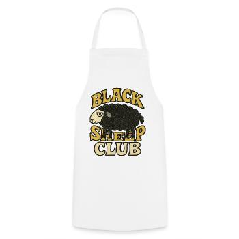 Black Sheep Club - Cooking Apron - white - Front - AI Model Male 185 dark (185cm)