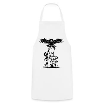 Strong Tier Trio - Cooking Apron - white - Front - AI Model Male 185 dark (185cm)