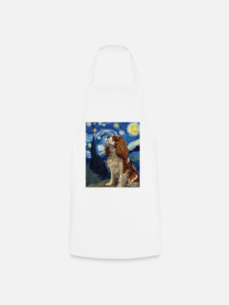 Cavalier King Charles Spaniel - Kochschürze - Weiß