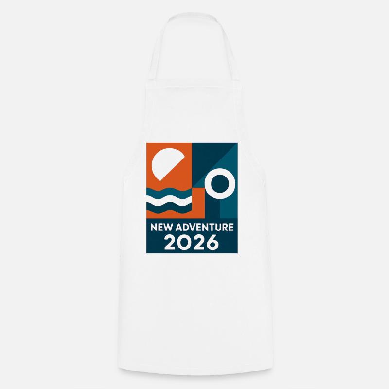 Nouvelle Aventure 2026 - Tablier de cuisine - blanc