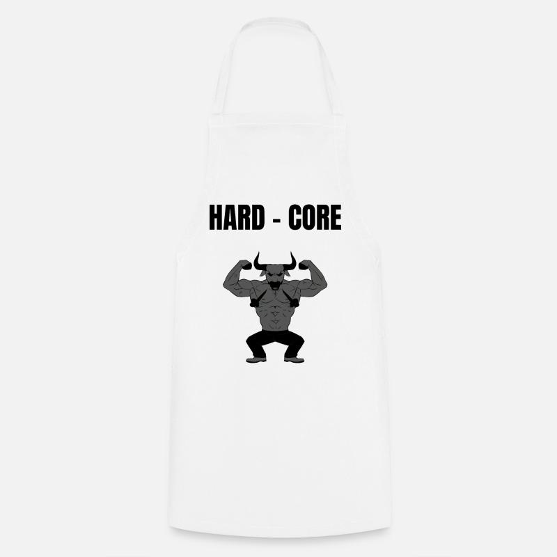 Hard Core Minotaur Power - Cooking Apron - white