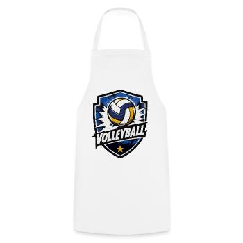 Volleyball Shield Dynamics - Cooking Apron - white - Front - AI Model Male 185 dark (185cm)