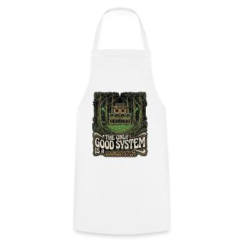 The Only Good Soundsystem - Cooking Apron - white - Front - AI Model Male 185 dark (185cm)