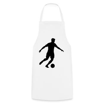 Soccer - Cooking Apron - white - Front - AI Model Male 185 dark (185cm)