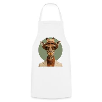 Girafe en costume avec des lunettes de soleil - Tablier de cuisine - blanc - Devant - AI Model Male 185 dark (185cm)