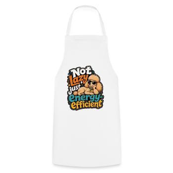 Poodle - Cooking Apron - white - Front - AI Model Male 185 dark (185cm)